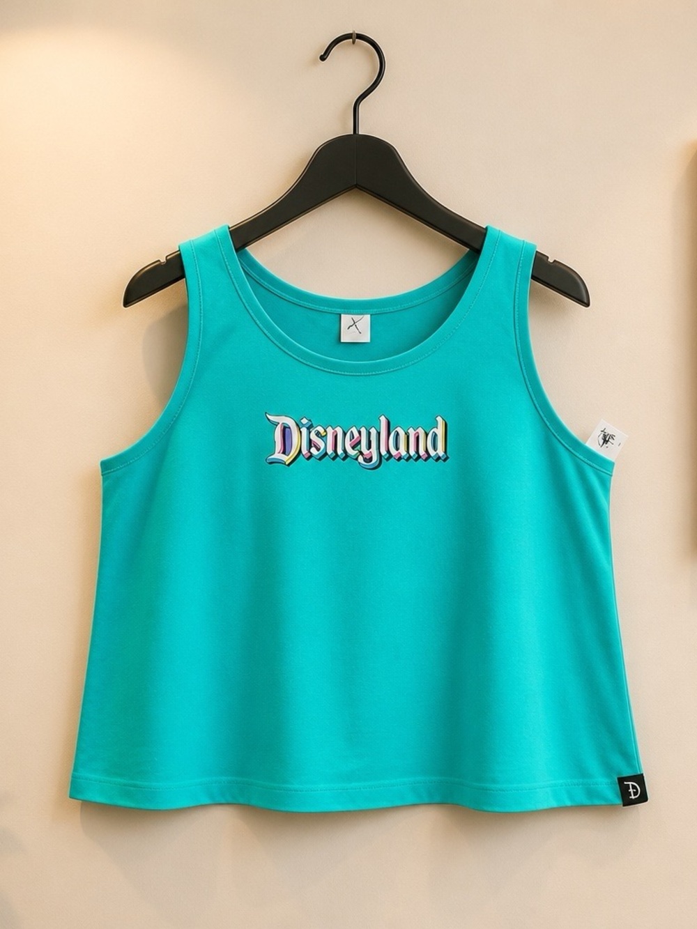 Disneyland Turquoise Tank Top - Bright Teal Logo